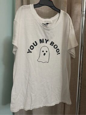YOU MY BOO! White Graphic Tee - 'SELF CONTRAST'